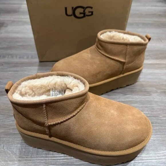 Women’s UGG classic ultra mini platform boot - Picture 1 of 8